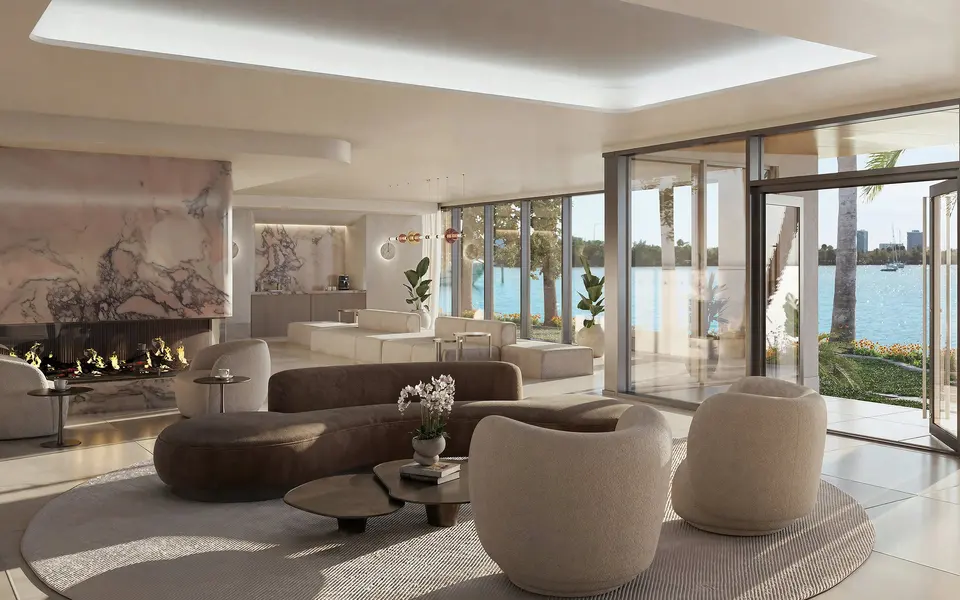 Living room — Tula Residences North Bay Village in Miami Beach