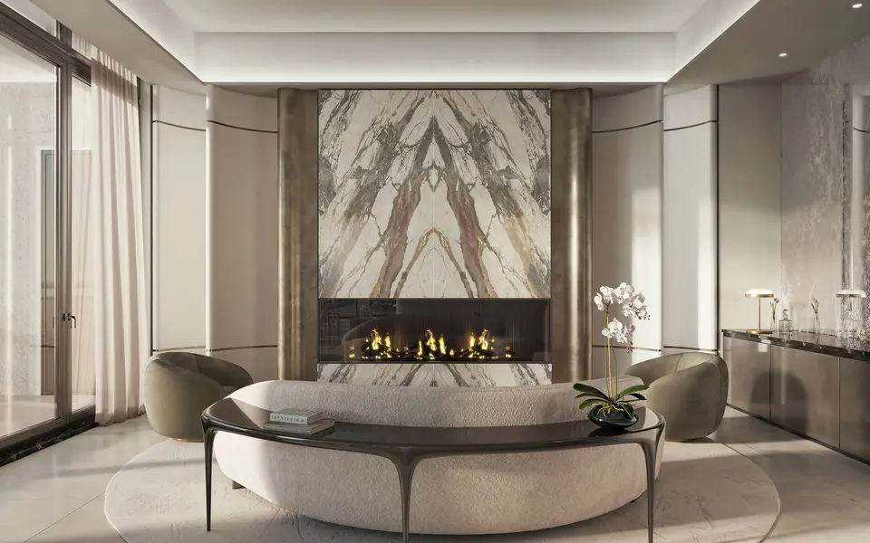 Living room — Tula Residences North Bay Village in Miami Beach