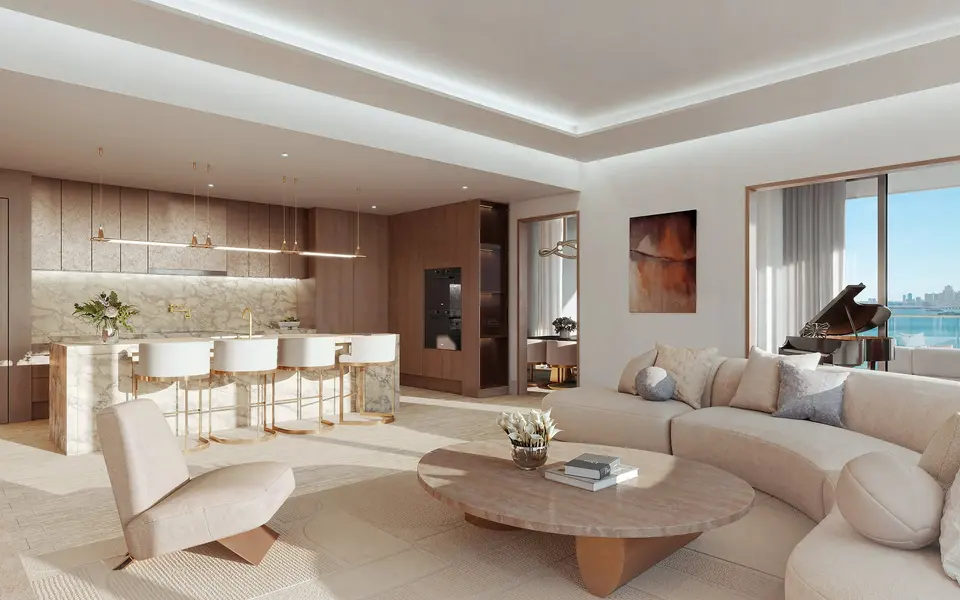 Living room — Tula Residences North Bay Village in Miami Beach