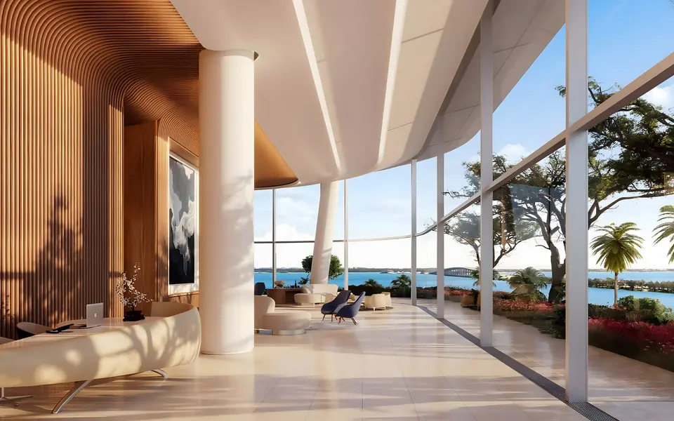 Living room — UNA Residences Brickell in Brickell