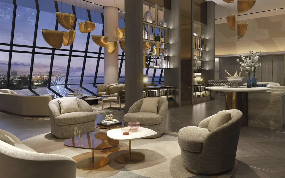 Living room — Waldorf Astoria Residences Downtown Miami in Miami