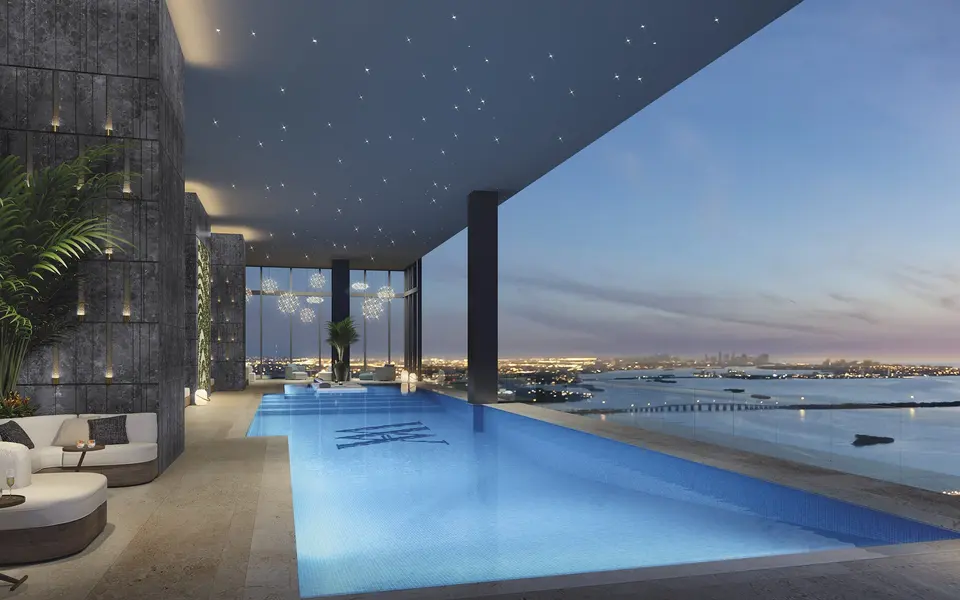 Living room — Waldorf Astoria Residences Downtown Miami in Miami