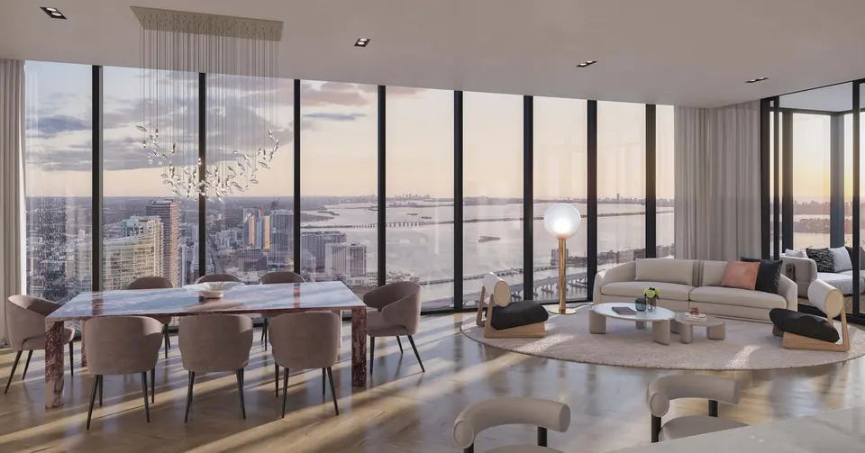 Living room — Waldorf Astoria Residences Downtown Miami in Miami